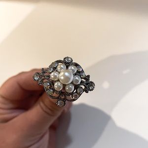 Vintage Pearl Hair Jewelry Bridal Hair Pin